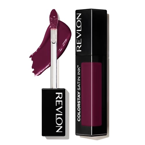 Labial Líquido Revlon ColorStay Satin Ink tono Black Cherry