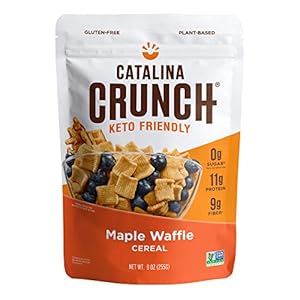 Ahornsiroop Keto Cereal | Suikervrij, Keto, Koolhydraatarm, Glutenvrij | Catalina Crunch | 255g