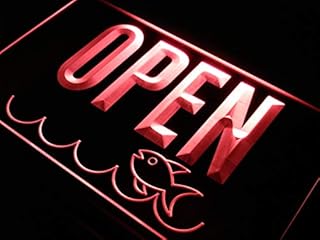 ADVPRO Open Seafood Shop Restaurant LED Neon Sign Red 24