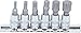 Produktbild BGS 2162 | Bit-Einsatz-Satz | 6-tlg. | 6,3 mm (1/4") | Innenvielzahn (für XZN) M4 - M12 | CV-Stahl