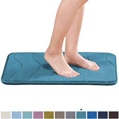 Memory Foam Bath Mat Soft Non Slip Bath Mat Toilet Floor Rug Non