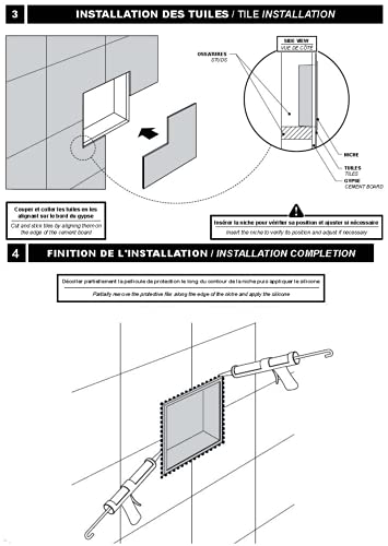 Sunrosa Gold Shower Niche Stainless Steel, Ready For Tile, Waterproof 11.8" X 23.6" Bathroom Recessed Niche, Organizer Storage For Shampoo & Toiletry Storage #TOP6