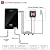 Tankless Water Heater Electric ECOTOUCH 9KW 240V on Demand Water Heater Self-Modulating Instant Hot Water Heater Point Of Use Water Heater ECO90 Black