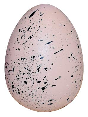 HEITMANN DECO Easter Eggs with Feathers and Polka Dots for Hanging Plastic Easter Decoration Spring Decoration Red Peach White Approx. 4 x 3 cm - Image 3