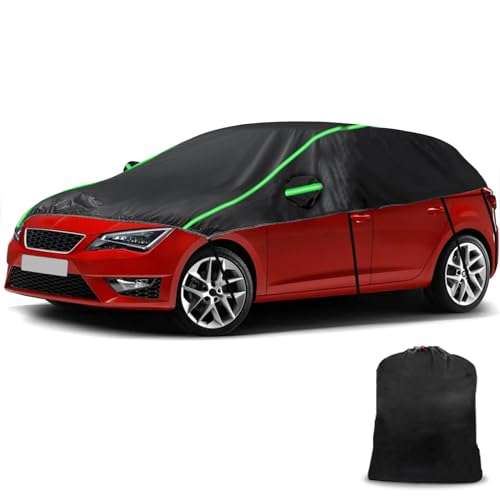 Auto Schwarzes Halbgarage für Seat León 5-Door 2005-2024, LWB 300D 300D Soft