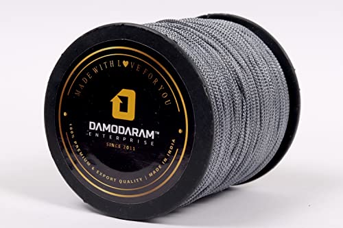 Image of 1mm Nylon Macrame Thread Cord /Dori for Art Craft & DIY Projects (100 MTR, Dark Grey)