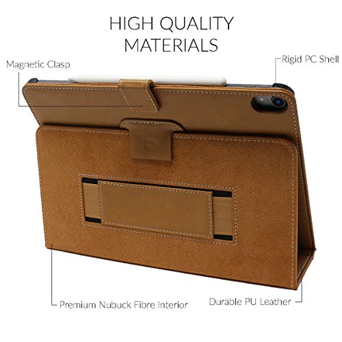Snugg Ipad Pro 11" (2018-1St Gen) Leather Case, Flip Stand Cover - Desert Camel #TOP1