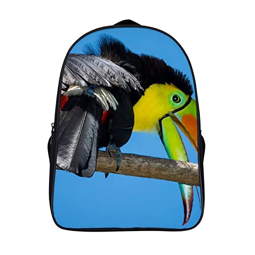Sac d'école toucan 3D ergonomique et spacieux pour loisirs
