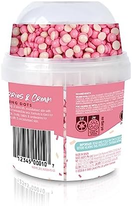 Nad's Hair Removal Hard Wax Beads - Full Body Hard Wax Kit For Women - Microwaveable Hot Wax No-Strip Formula (Strawberries & Cream) 200g with 2 Applicators & 2 Oil Wipes