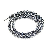 Amazon.co.jp: 6mm～14mm 64面カット テラヘルツ鉱石 1連38cm 通し針