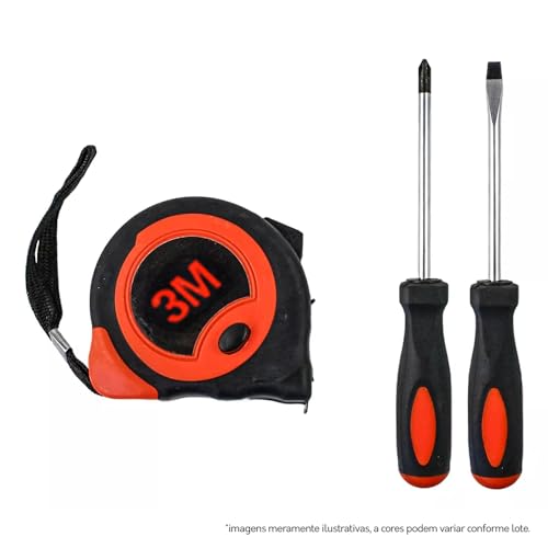 Kit Maleta Jogo de Ferramentas 38 peças Fortt Preto - KMF001-P