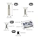 DIYCUT 9 Stück Messing-Ventilverlängerung Set (20mm,27mm,40mm) Rostfreie Autoventil-Adapter, Universal Ventilkappenverlängerung, für Fahrrad, Scooter, Motorrad, KFZ, Reifen, Winterrüstung