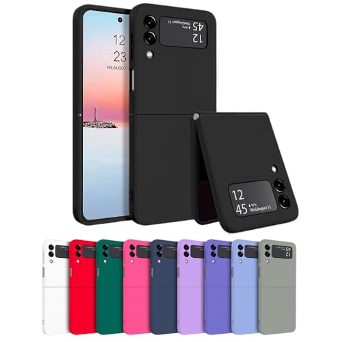 Capa Capinha Case Compatível Samsung Galaxy Z Flip 3 / Galaxy Z Flip 4 Silicone Com Proteção de Câme