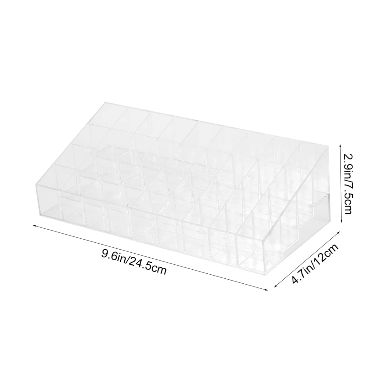 HAKIDZEL Slot Clear Acrylic Lipstick Display Stand Makeup Organizer for Women Space Saving Cosmetic Storage Rack for Dresser and Vanity Durable and Transparent Design for Easy
