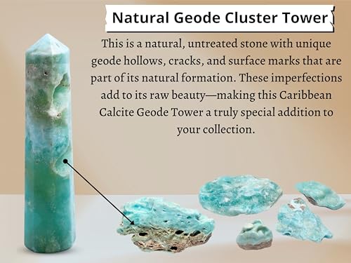 Image of Amazing Gemstone Caribbean Calcite Crystal Towers ~ Healing Crystal Crystal (2 inch to 3 inch INCH)