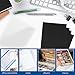 VOKOY 60 Pack 8.5x11 Inches Binding Covers and Backs Set, Letter Size Quality Un-Punched Report Covers, 30 Pcs 10mil Clear Binding Covers 30 Pcs 12mil Black Plastic Covers for Home Office School