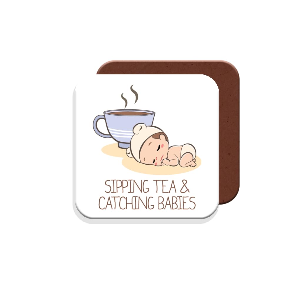 Midwife Coaster – Maternity Nurse Gift - Giftset - Made by MUGGZ in The UK