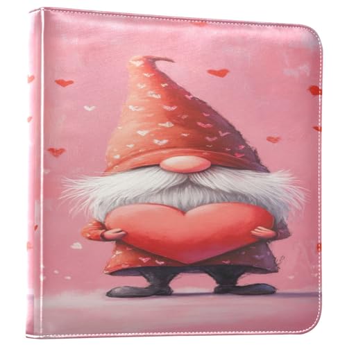 Álbum de Fotos Autoadhesivo Scrapbook DIY Día de San Valentín con Corazón de Gnomo, 3 Anillas, 40 Páginas, 8x10 para Recuerdos miniatura 1