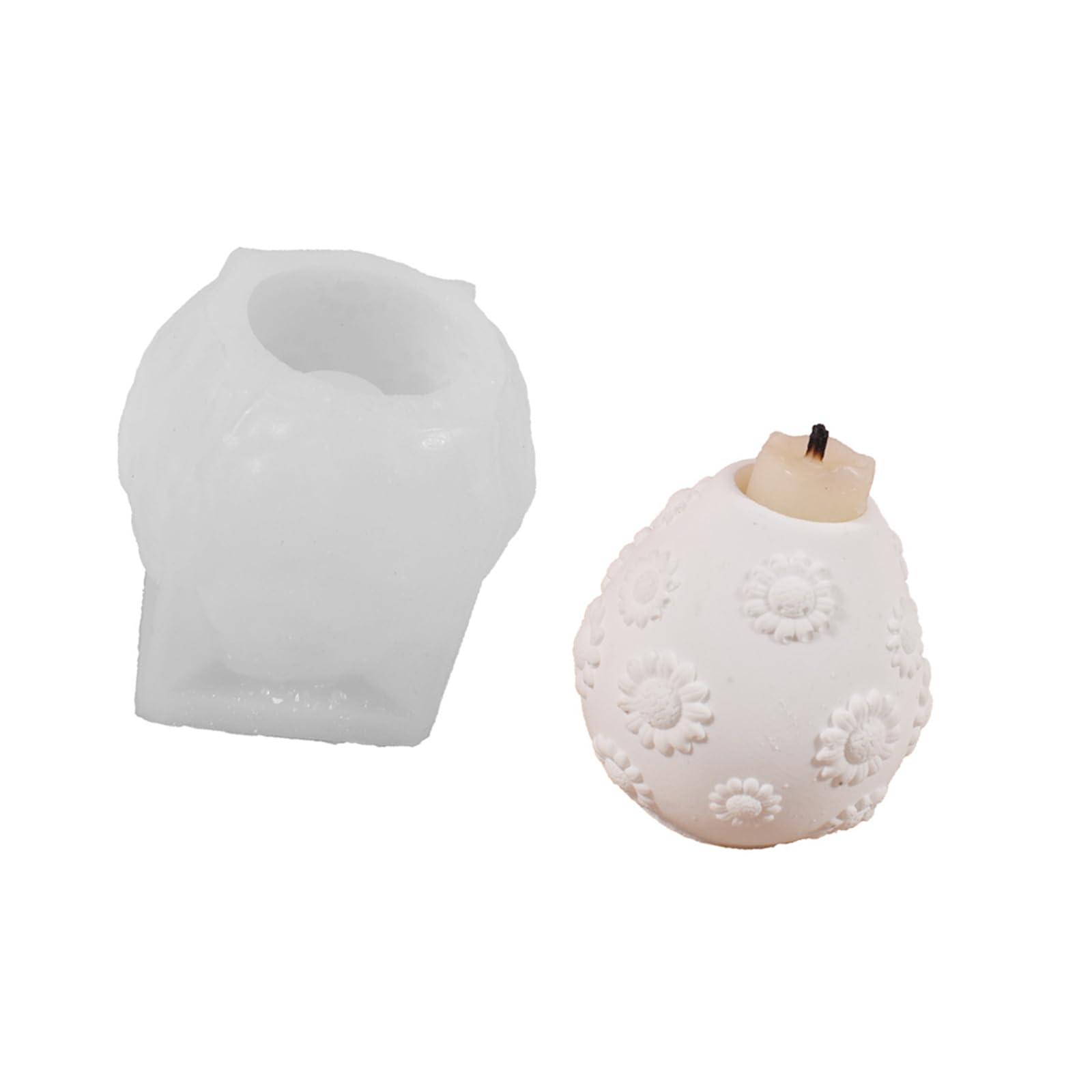 SXRQ Carving Silicone Vase Molds Easy Demolding Candlestick Silicone for Making Holder 浮雕花瓶home Deck Cast