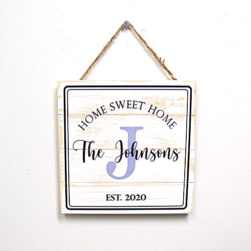 Personalized Wooden Kitchen Wall Decor, Farmhouse Last Name Signs for