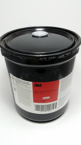 3M 4491 Nitrile Industrial Adhesive Tan, one 5 Gallon Pail with Pour Spout