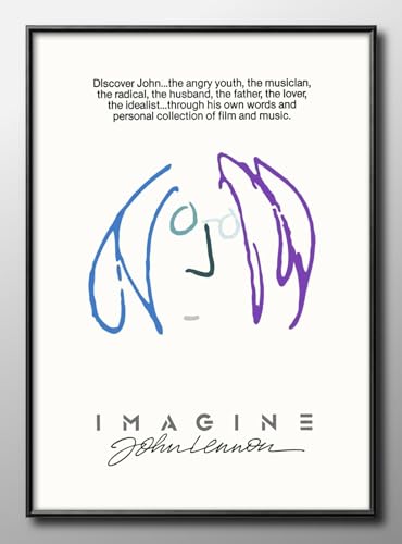 ビートルズ ジョン レノン イマジン Beatles A3 サイズ おしゃれ 絵画 インテリア 北欧 イラスト マット紙 艶消し アートパネル 額 フレーム デザイン 壁掛け 風景 抽象 油絵 水彩 グッズ 引越し ギフト 新築祝い ディスプレイ
