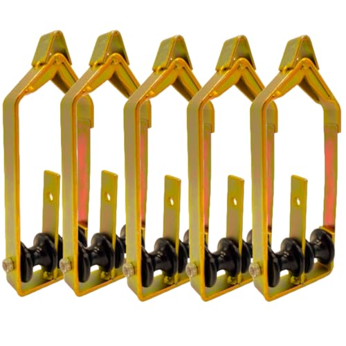 Ruegg MFG DUAL Overlash Cable Rollers CATV Aerial Tools (5 Pack) - Aerial Cable Rollers Lineman Tools - RD-RO100