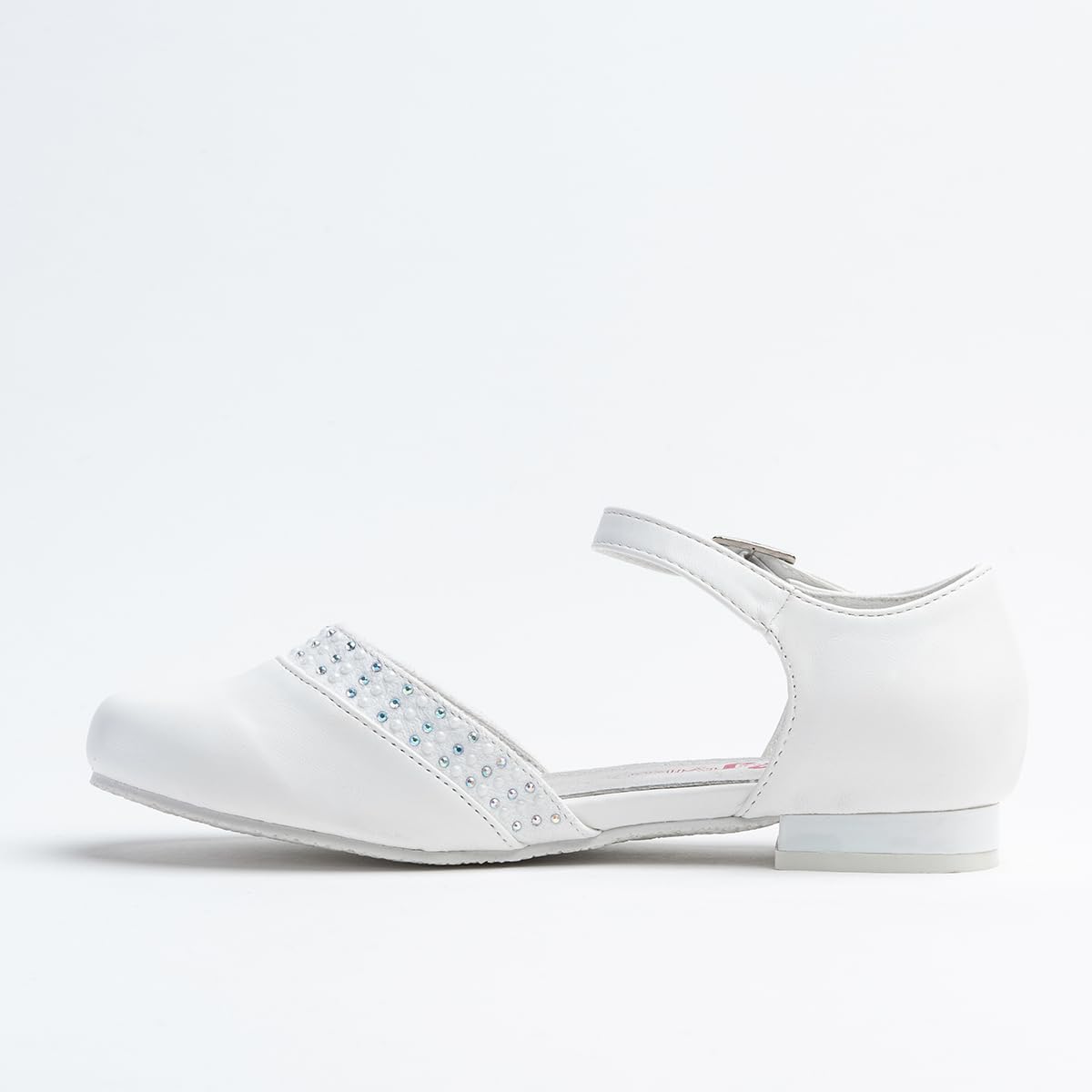 WK Mädchen Schnallenverschluss Halbschuhe mit Lederinnensohle | Kommunion | Elegant | Für eine kleine Prinzessin