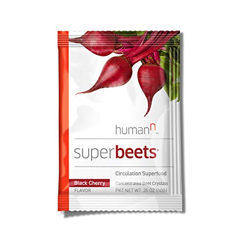 HumanN SuperBeets Circulation Superfood Concentrated Beet Powder Nitric Oxide Boosting Supplement (Black Cherry Flavor, 0.175-Ounce, 10 Packets) - Thumbnail 7