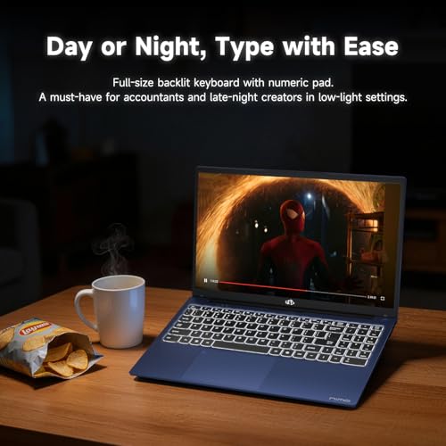 Image of NIMO 15.6 inch IPS AI Ready Student-Laptop, 16GB RAM 512GB SSD Intel 4 Core Twin Lake (Beat to i3-10110U) 65W Type-C Fast PD Backlit-KB for Zoom Classes Remote Meetings & Daily Productivity 2-Yr Warranty