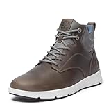 Timberland Parker Street Mid con cordones para hombre, Gris oscuro de grano completo, 43.5 EU