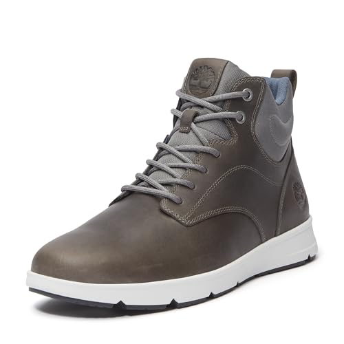 Timberland Men's Parker Street Mid Lace-Up Sneaker Boot, Dark Grey Full Grain, 11 Medium