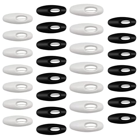 Hijab Pins, 40 Pcs Sari Pins Black and White Safety Pins Plastic Cover Safety Pins for Safely Locking Baby Clothes Scarf Sewing Shawl Decoration Cover