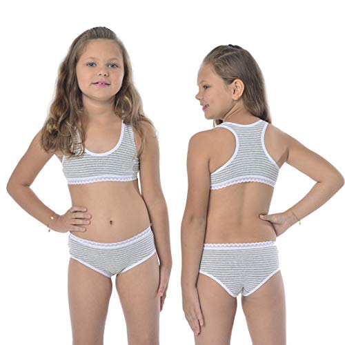 Kit com 5 Conjuntos Algodão Penteado Caçulinha