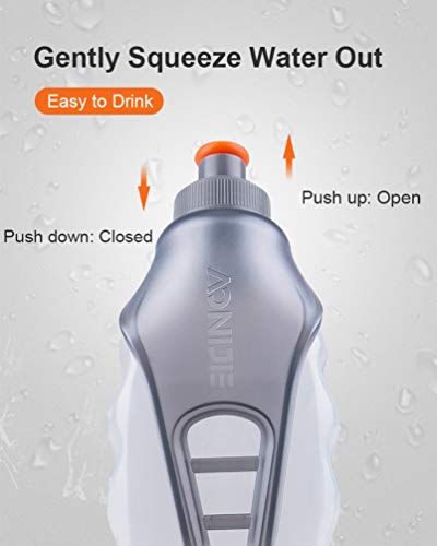 AONIJIE Running Water Bottle Clip 8.5 Oz (250ml) BPA-Free Bottle Holder for Hydration belt Packs for Running, Marathon, Walking, Hiking, Cycling, Trail, Skiing - Thumbnail 5