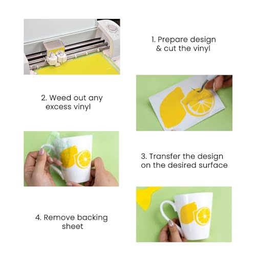 Image of Itsy Bitsy Vinyl Glossy Yellow 12inch X 2ft 1 Roll| for Home Kitchen Countertop, Cabinet Furniture, Oil Proof, Table Top, Wall, Car Wrap Sheet, Wallpaper, Waterproof Vehicle Sticker