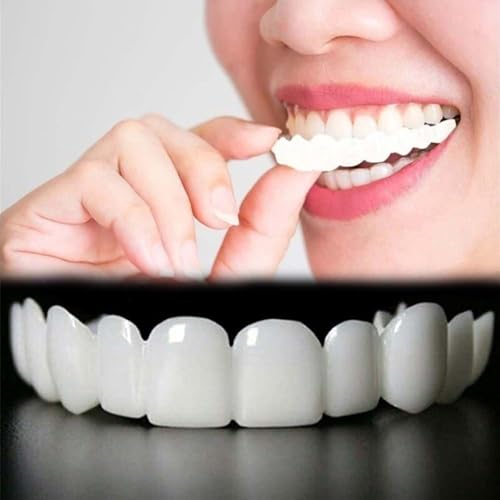 2 Pairs, Temporarily Adjustable for Men and Women, Regain Confidence Smile, Nature and Comfortable(White)
