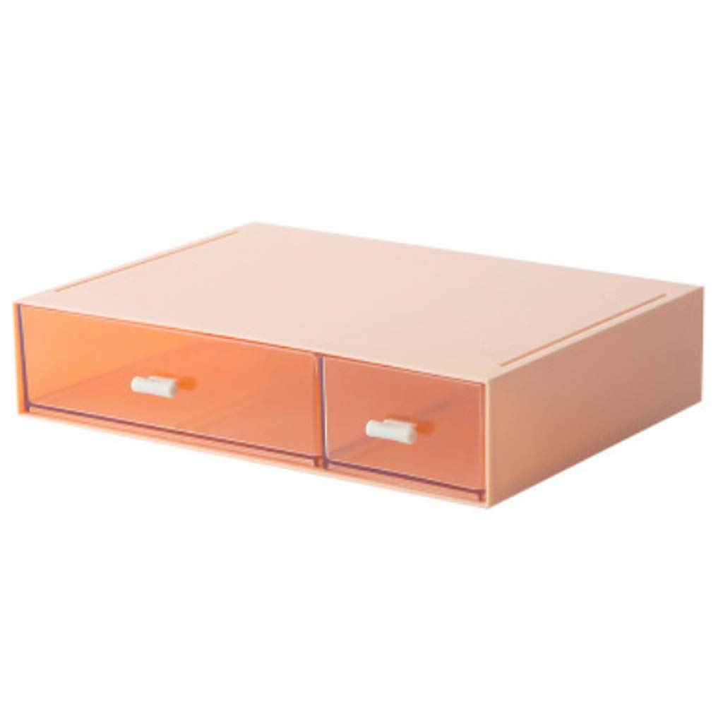 Boîte de rangement de bureau à tiroir plastique mini et compacte pour maquillage