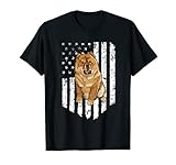 Un Indumento Con Il Detto: American Flag Chow Chow 4th Of July USA