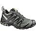 Salomon Men's XA Pro 3D ClimaShield Waterproof Trail Running Shoe, Castor Gray/Black/Fern, 11.5 M US