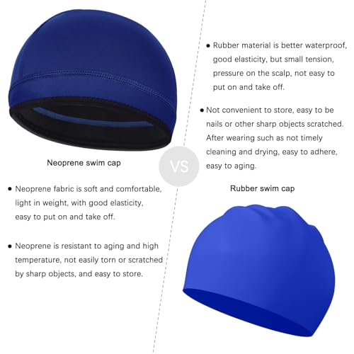 Image of 2mm Neoprene Dive Hood Thermal Mens Wetsuit Cap for Surf Snorkel | Long Short Hair Keep Warm Clean Wet Suit Beanie, Adult Youth Scuba Swim Cap for Beach Kayak Canoeing Scuba Cold Ocean Lake