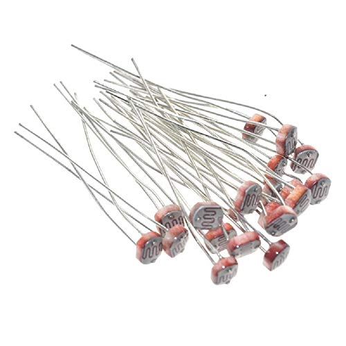 Chironal 200 peças x 5506/5516 / 5528/5537 / 5539/5547 / 5549 Resistor de luz LDR 5 mm resistência f