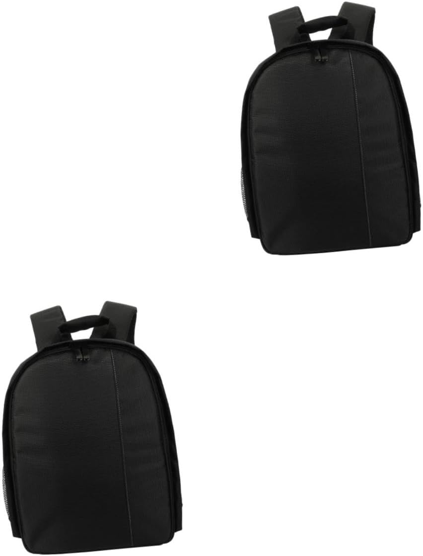 STOBOK 2 Pcs Waterproof Camera Bag Camera Storage Pouch Waterproof Backpack Bag Professional Bags Storage Bags for Travel Backpack Nylon Grey