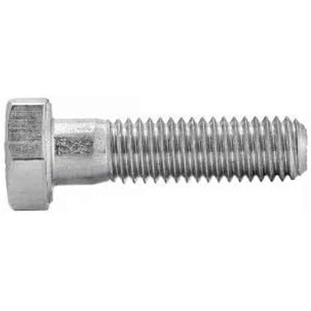 D-Work, 25 tornillos para metales, cabeza hexagonal, rosca parcial 12 x 160 mm, DIN 931, acero inoxidable, A4