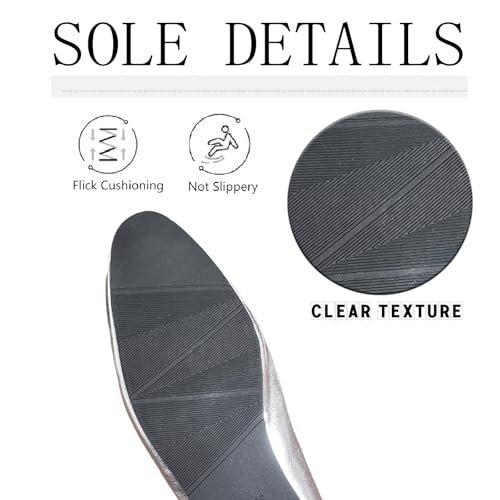 Women's Pleated Leather Ballet Flats with Adjustable Buckle Strap Fashion Comfortable Round Toe Low Heel Mary Jane Shoes for Party Prom Dress Flat Shoes4