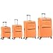 Cabin Carry Suitcase 20" Lightweight 4 Wheels Spinner 3-Digit Combination Lock Soft Shell Luggage Hand Luggage Flight Bag for EasyJet Ryanair Birtish Airways and All Other Airlines 55x35x24