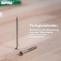 SPAX Universalschraube 4,5 x 60 mm, 360 Stück - Holzschrauben, Teilgewinde, Senkkopf, T-STAR plus T20, 4CUT Spitze, WIROX Beschichtung - 8000000276903 – Ansicht 3