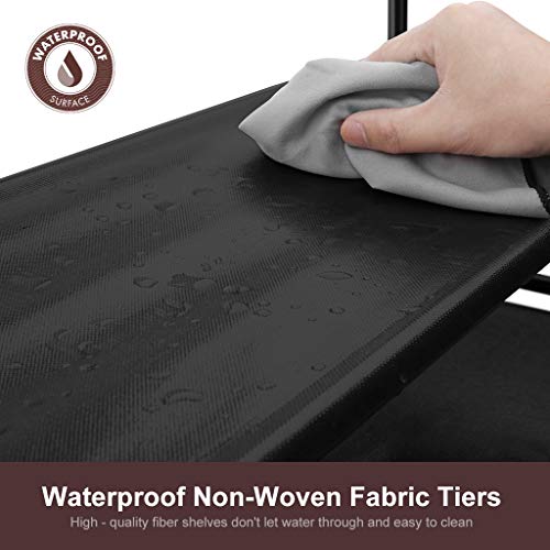 Awenia 10 Tiers Shoe Rack Organizer 60 Pairs,Adjustable Shoes Shelf Tower Metal Tall For Closet With Spare Parts,Diy Assembly, Black #TOP5