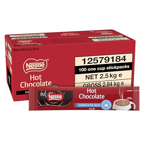 NESTLÉ Complete Mix Hot Chocolate 25g (Pack of 100)