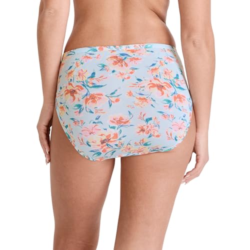 Image of Jockey Women's Underwear: Supersoft French Cut, 3 Pack, Formal Light Blue Floral /Sunrise Peach /Echo Blue, 8